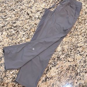 lululemon, grey, light weight joggers. May cinch ankles. Size 6. Gently used.